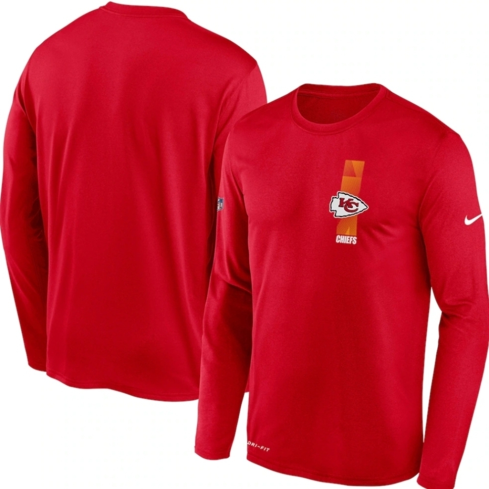NWT Kansas City Chiefs Nike NFL On Field Dri-Fit Long Sleeve Size XXL - Red